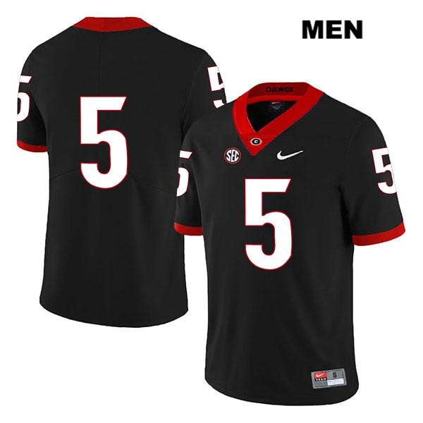 Georgia Bulldogs Men's Matt Landers #5 NCAA No Name Legend Authentic Black Nike Stitched College Football Jersey YSJ4156GG